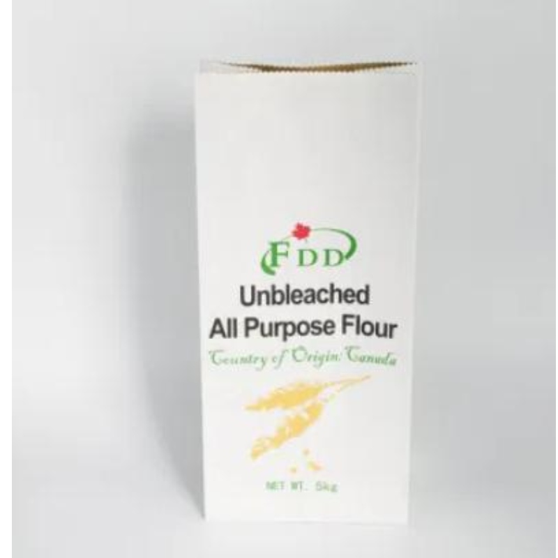 Impressão de tamanho personalizado de alta qualidade Sacos de papel Kraft para bolsa de embalagem de farinha de milho de trigo